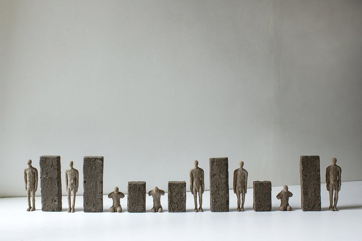 Andrei Kuzkin, Dina Vierny Gallery, Cubes, Sculpture
