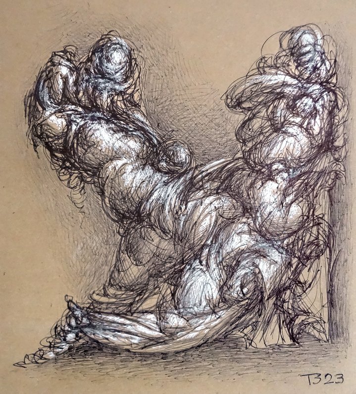 Tamara Zinovieva, Automatic Drawing, Watercolour, Graphics