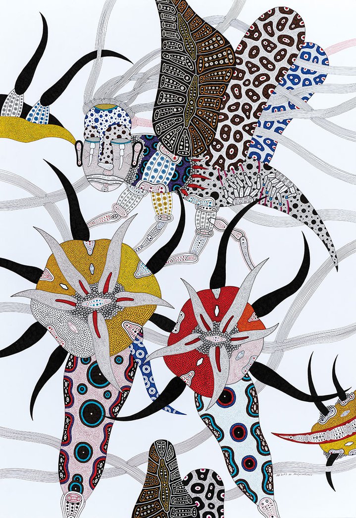 Mikhail Molochnikov, GUM-Red-Line Gallery, S.N.E.G. Gallery, Celestial Wind, ABC-Book of Art