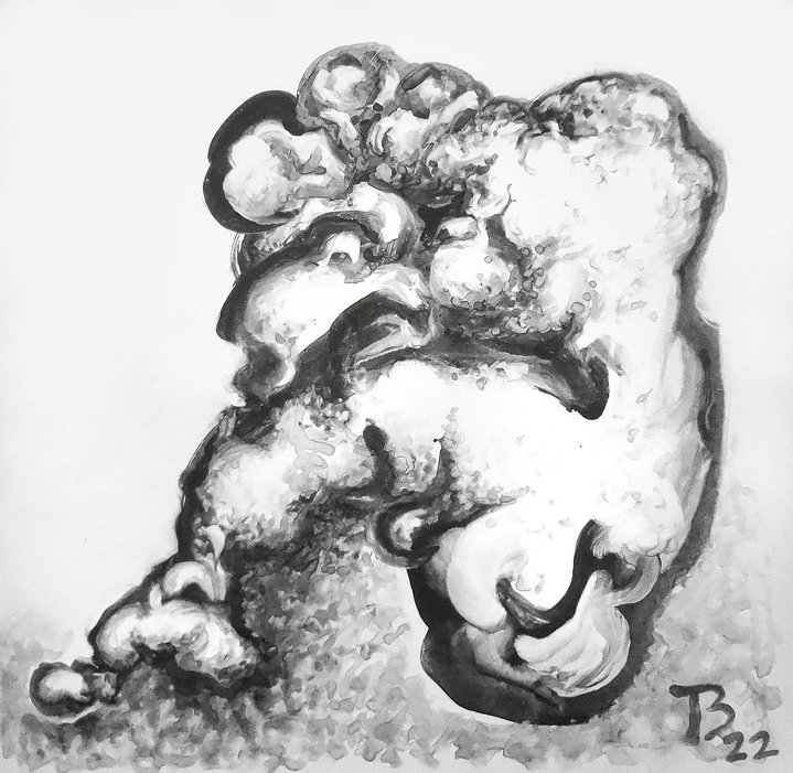 Tamara Zinovieva, Automatic Drawing, Watercolour, Graphics