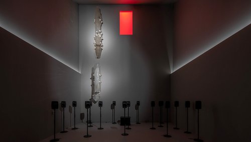 A new exhibition at GES-2 in Moscow combines art and music