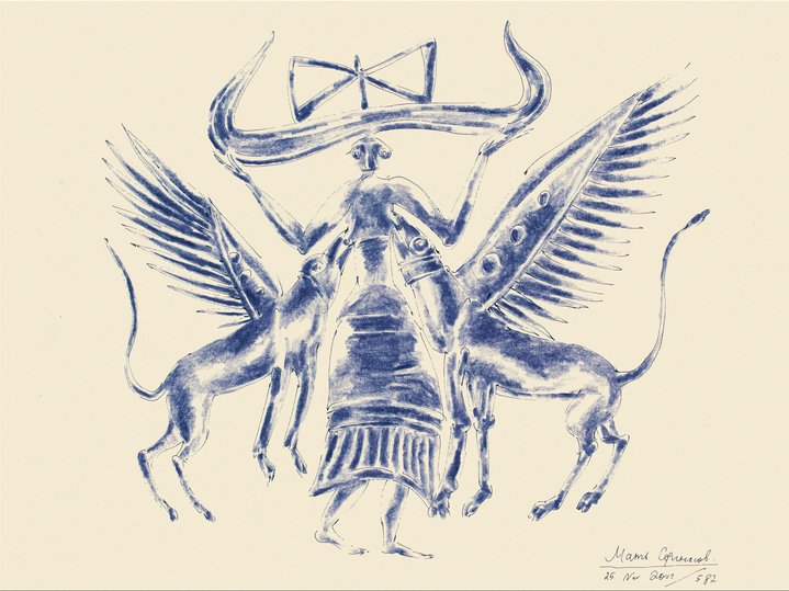 Alexander Dzhikia, Caricature, Drawing, The mother of sphinxes
