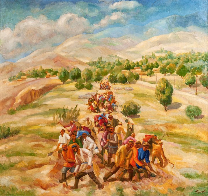 Alexander Volkov, Off-road assault, The State Museum of Oriental Art, House of Russian Emigre Community named after Alexander Solzhenitsyn