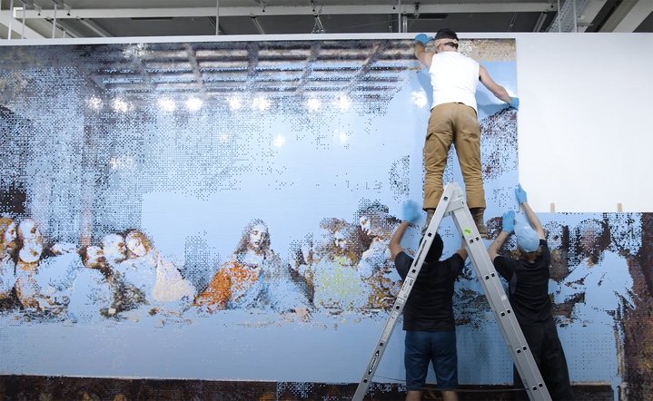 Ai Weiwei, Last Supper (blue), Neugerriemschneider, Art Basel