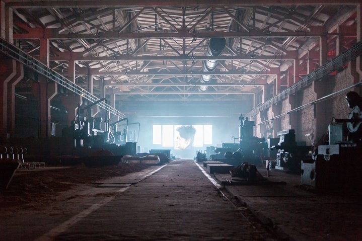 Chekhov Power Engineering Plant (CHZEM-Energomash), Factory Night, Public art, Factory