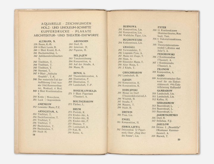 First Russian Art Exhibition, Catalogue, Galerie Van Diemen & Co, Fonds Kandinsky