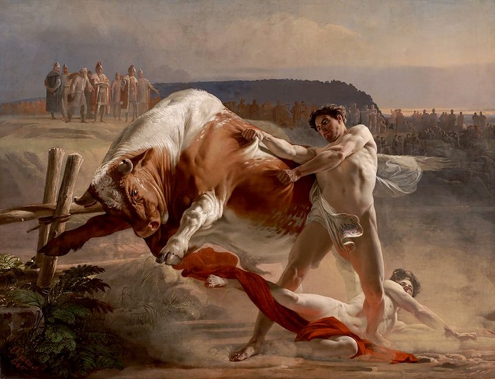 Queer Art, Evgraf Sorokin, Yan Usmovets Stops a Bull, Far East Museum of Art
