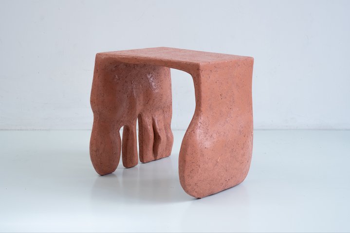 Barbora Žilinskaitė, Chairs Don’t Cry, Roommates Stool Old Rose, Friedman Benda Gallery