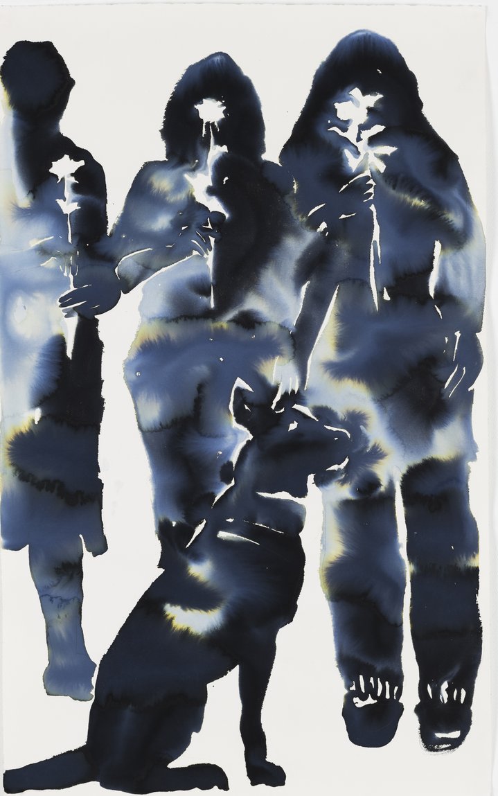 Muromtseva Katya, Pushkin House, Women in Black Against the War, Watercolor on paper
