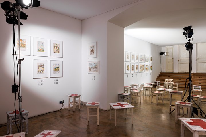 Boris Kazakov, Doctors/Huts, Marina Gisich Gallery, Engineers of Art