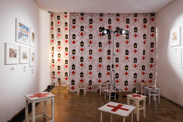 Boris Kazakov, Doctors/Huts, Marina Gisich Gallery, Engineers of Art