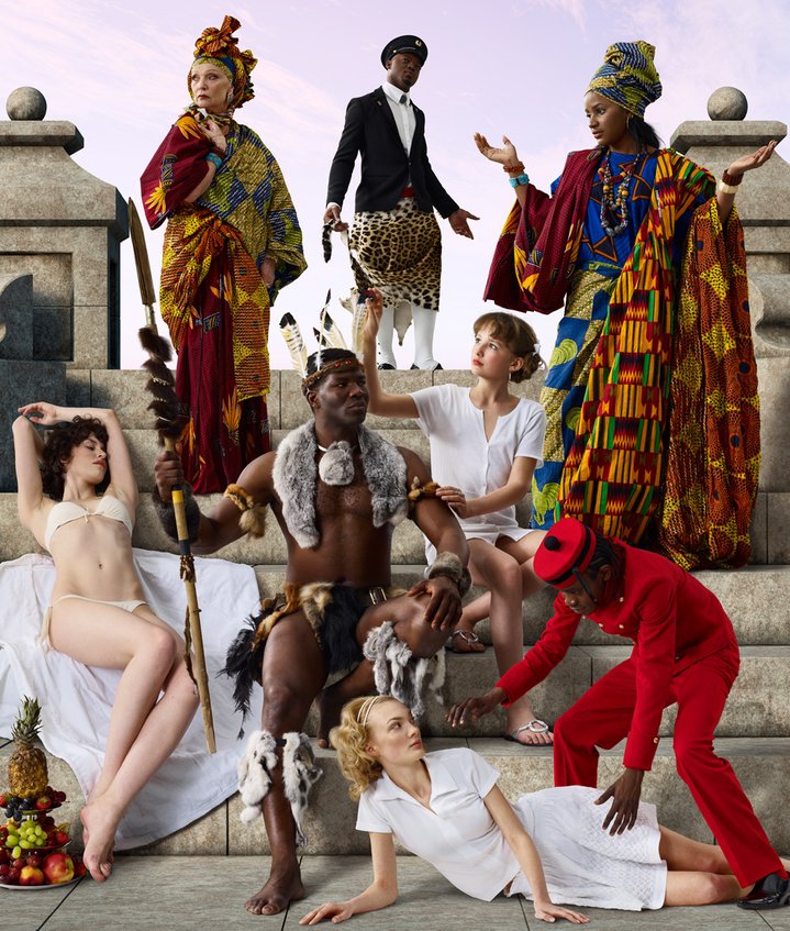 AES+F, video art, collage, digital art, Feast of Trimalchio, africa