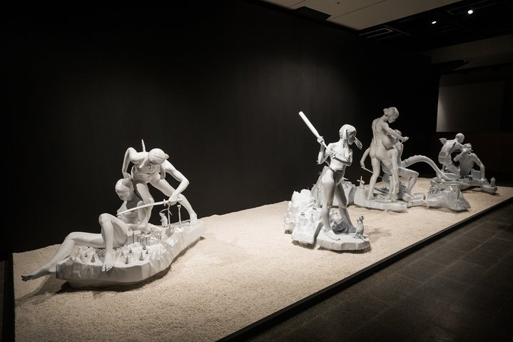 AES+F, sculpture, installation, last riot, exhibition