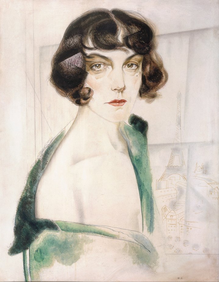 portrait, graphic art, woman, avant-garde