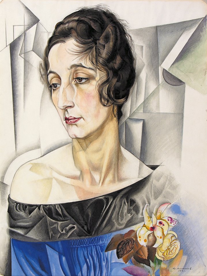 portrait, graphic art, woman, avant-garde