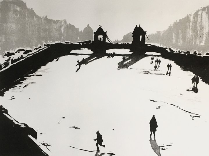 Svirina, graphic art, lithography