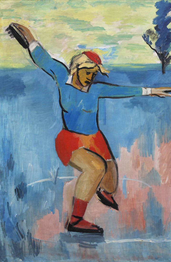 discobolus, painting, russian art