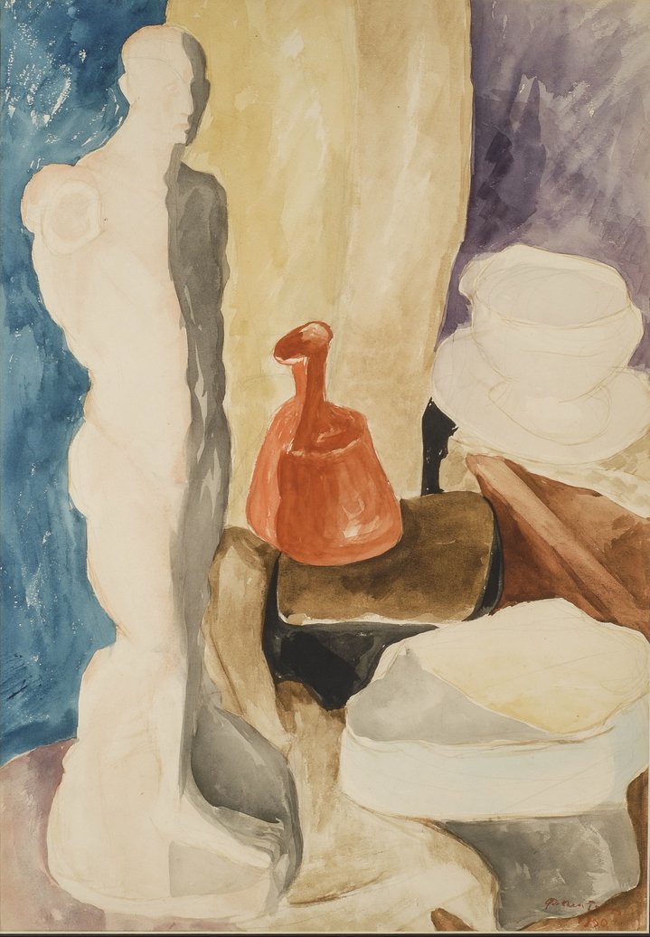 still life, sculpture, painting