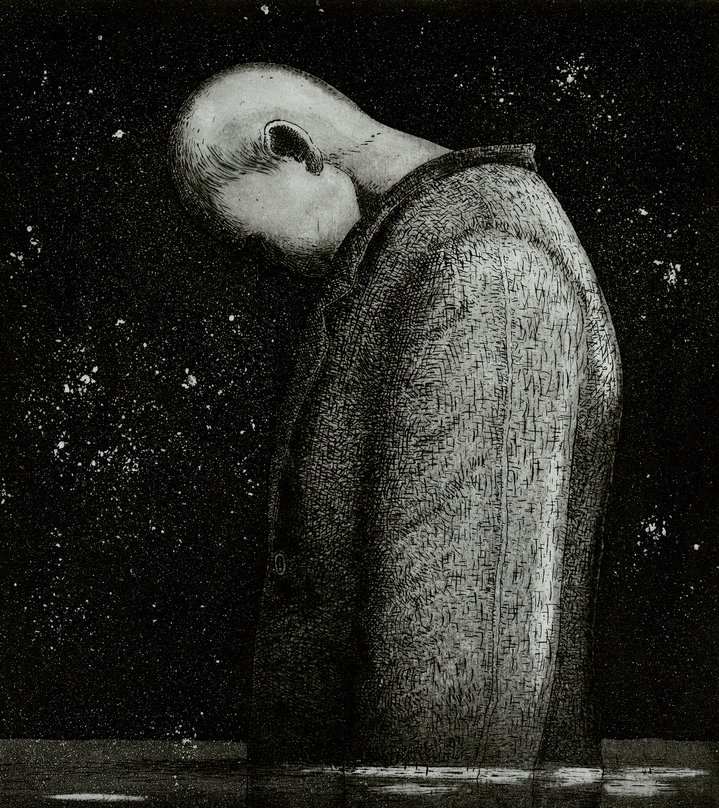 Narcissus, graphic art, contemporary art, Vilnius Art Fair