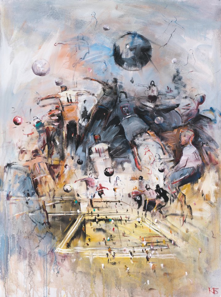 painting, football, sport, contemporary art, russian art