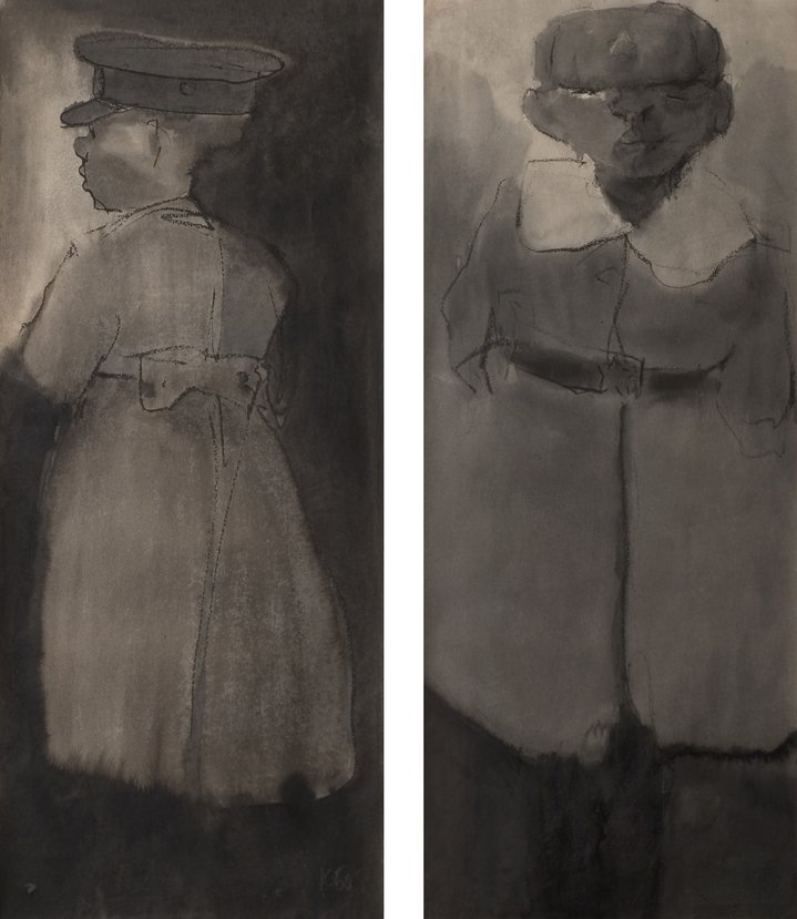 regiment, children, contemporary art, russian art, painting