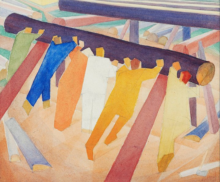 graphic art, russian avant-garde, watercolor