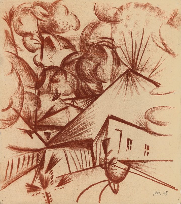 russian avant-garde, graphic art, expressionism