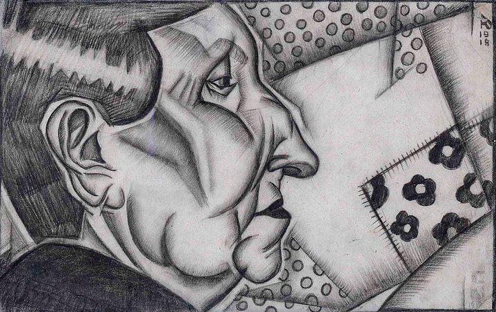 russian avant-garde, graphic art, portrait