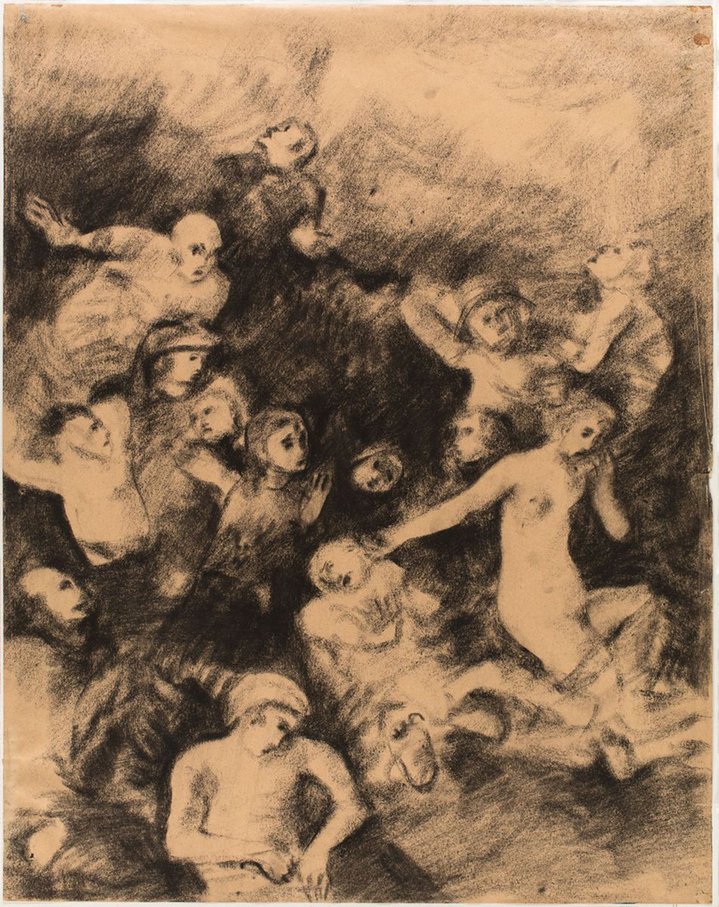 Vasily Chekrygin,  Russian art, drawing