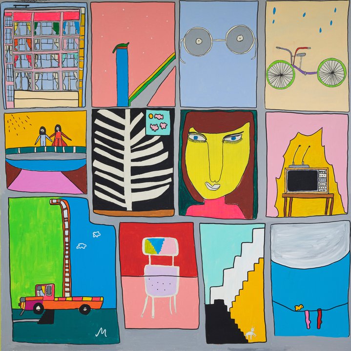 painting, mental conditions, inclusivity, pop art, bicycle