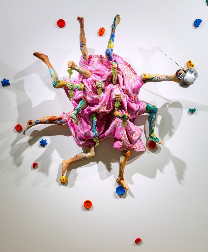 Kris Lemsalu, rose, textile