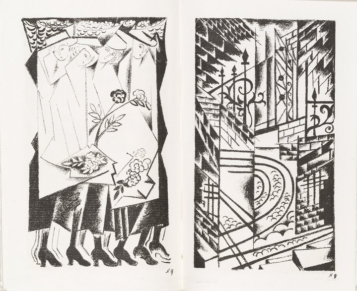 Natalia Goncharova, Paris, poetry, lithography, livre d'artiste