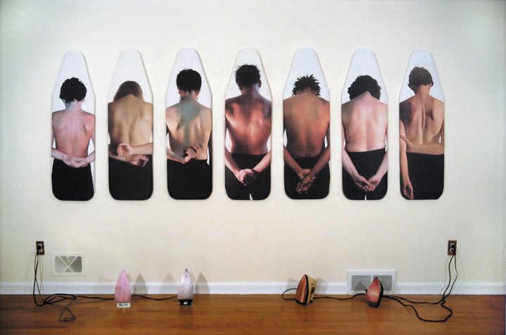 ironing board, conceptualism, installation