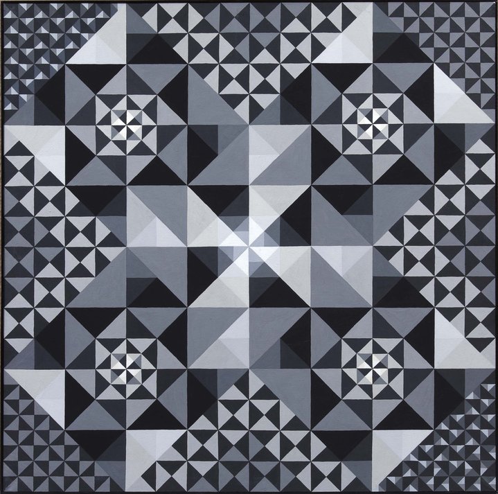 kinetic composition, abstract art, painting