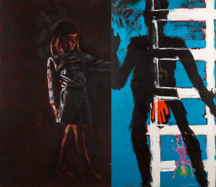 Komar&Melamid, painting, diptych, sots-art