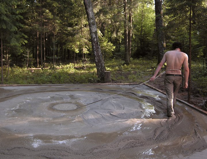 performance, russian art, concrete