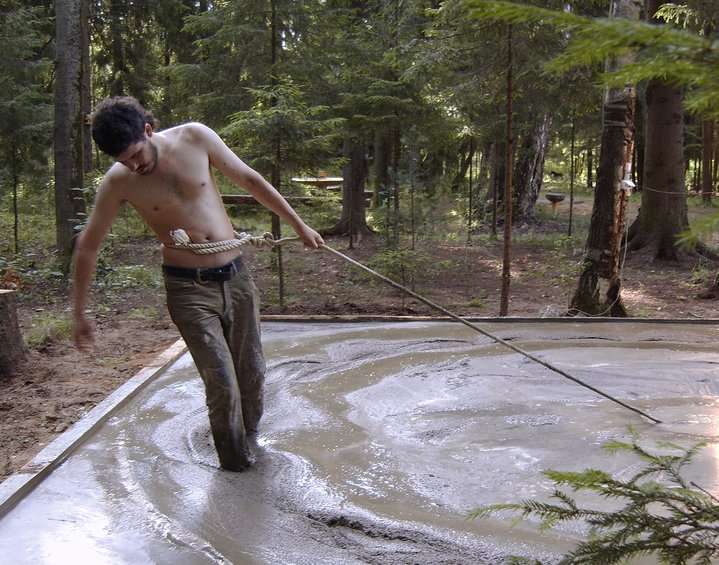 performance, russian art, concrete