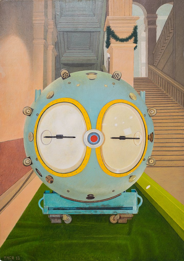 young artist, contemporary art, painting, space, museum