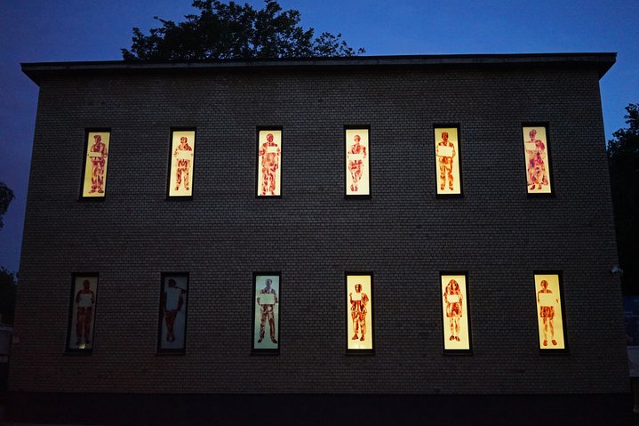 art residence, installation, picket, graphic art, moscow