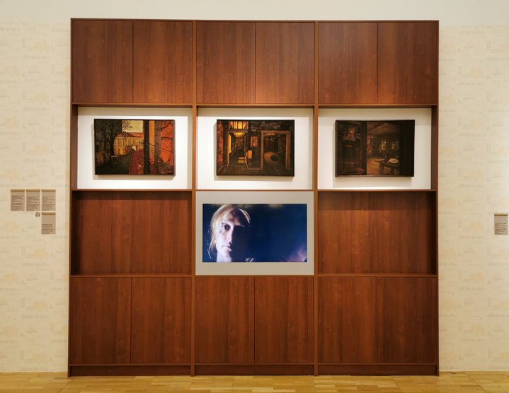 interior, museum, exhibition