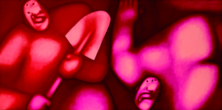 incident, russian art, red