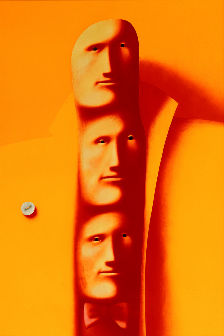 face, portrait, yellow