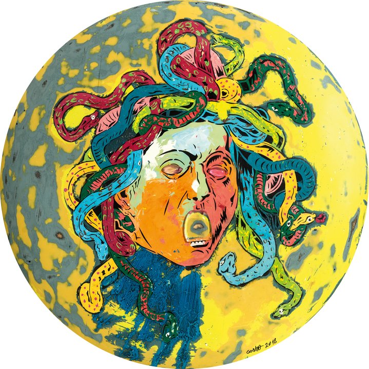 painting, mythology, meduza, contemporary art