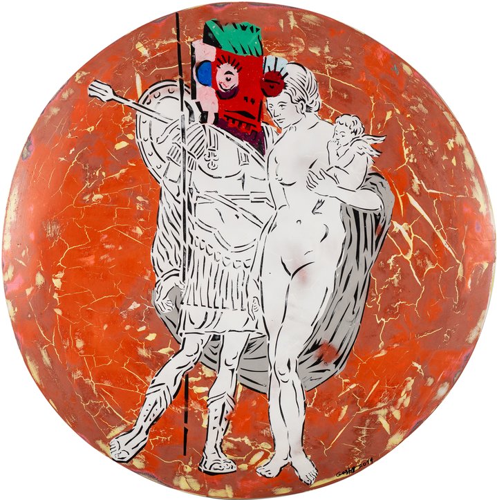 painting, mythology, mars, planet, contemporary art