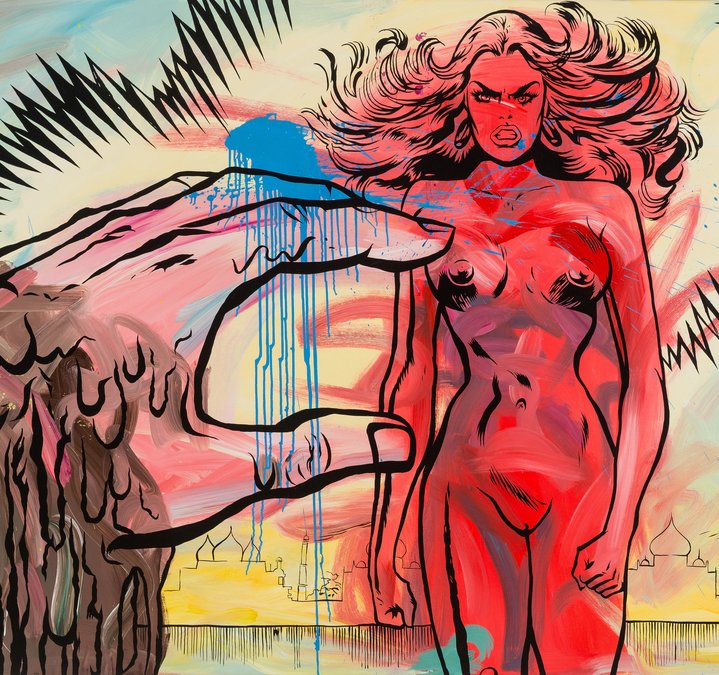 painting, leprosy, contemporary art, woman