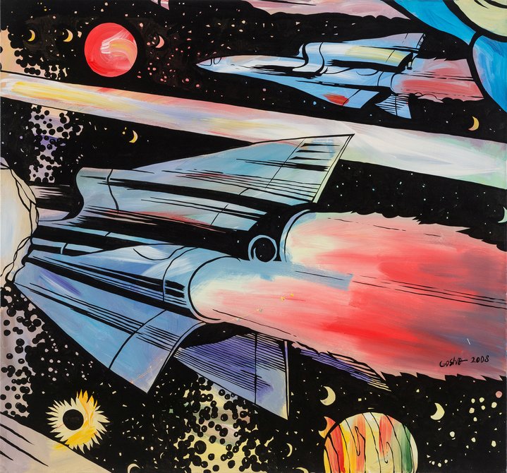 NASA, painting, space, contemporary art