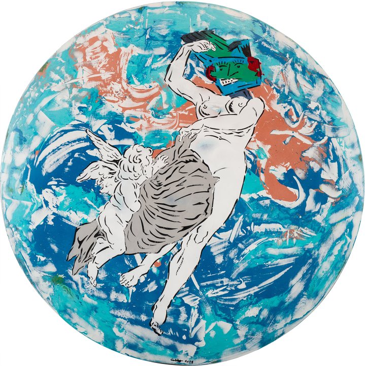 painting, mythology, earth, planet, contemporary art
