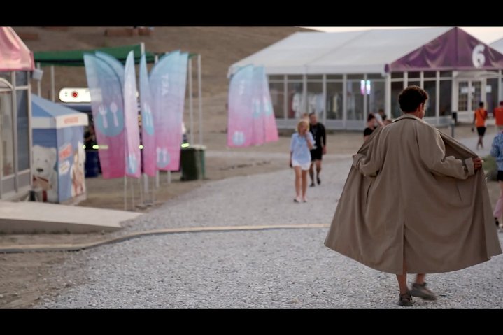 overcoat, gallery, performance