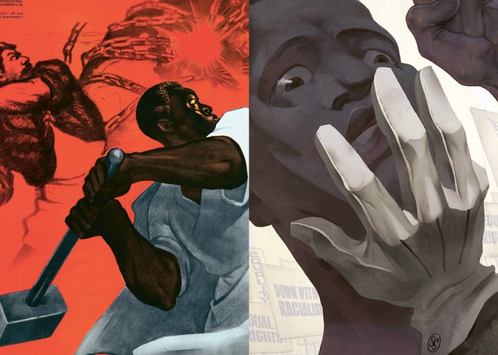 soviet propaganda, racism, BLM