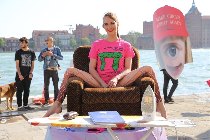 venice biennale, v-a-с foundation, performance, public art, circus